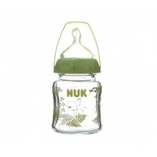 Бутылочка NUK First Choice Plus с силиконовой соской М с рождения 120 мл стекло