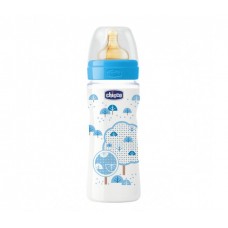 Бутылочка Chicco Well Being Boy латексная соска 330 мл