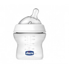 Бутылочка Chicco Natural Feeling силиконовая соска с наклоном и флексорами 150 мл