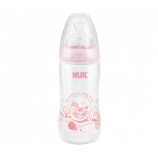 Бутылочка NUK Baby Rose с силиконовой соской с рождения 300 мл пластик