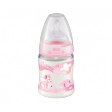 Бутылочка NUK First Choice Plus Baby Rose с силиконовой соской с рождения 150 мл пластик