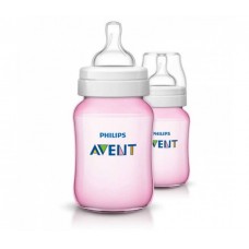 Бутылочка для кормления Avent Philips розовая 2 шт