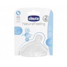 Соска Chicco силикон Natural Feeling средний поток 2м+