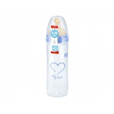 Бутылочка NUK First Choice Classic с латексной соской М с 6 мес 250 мл пластик