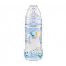 Бутылочка NUK Baby Blue с силиконовой соской с рождения 300 мл пластик